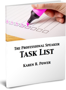 The Professional Speaker Task List